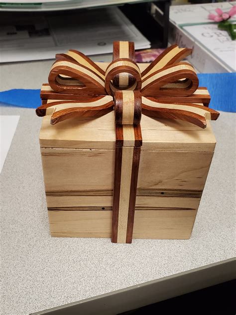 wooden box with metal bow|Metal Bow Box .